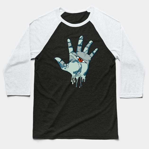 Eye on my palm Baseball T-Shirt by HurdyGurdy